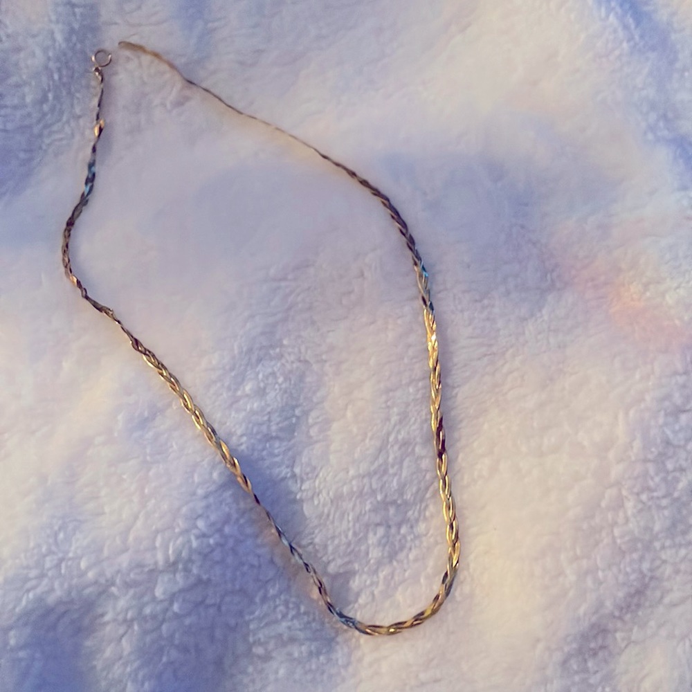 585 Gold 14 k Gold Italian Braided Chain